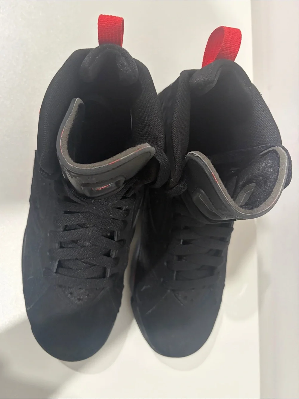Air Jordan Black and Red High-Top Sneakers